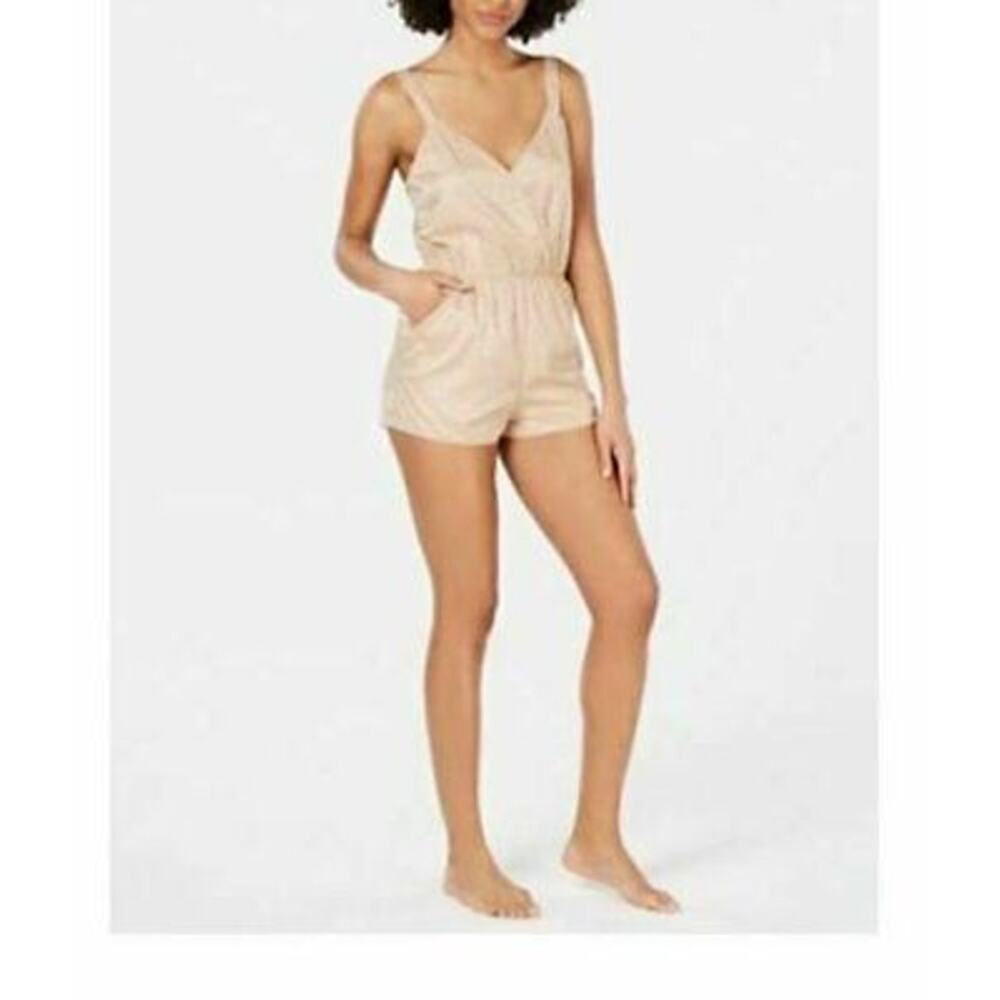 I.N.C. International Concepts Intimates Jacquard Animal Print Romper M Casual